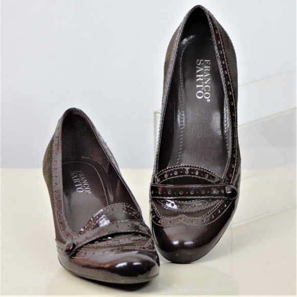 Franco Sarto 7-M Brogue Wingtip Cap Toe Loafers - Picture 5 of 8